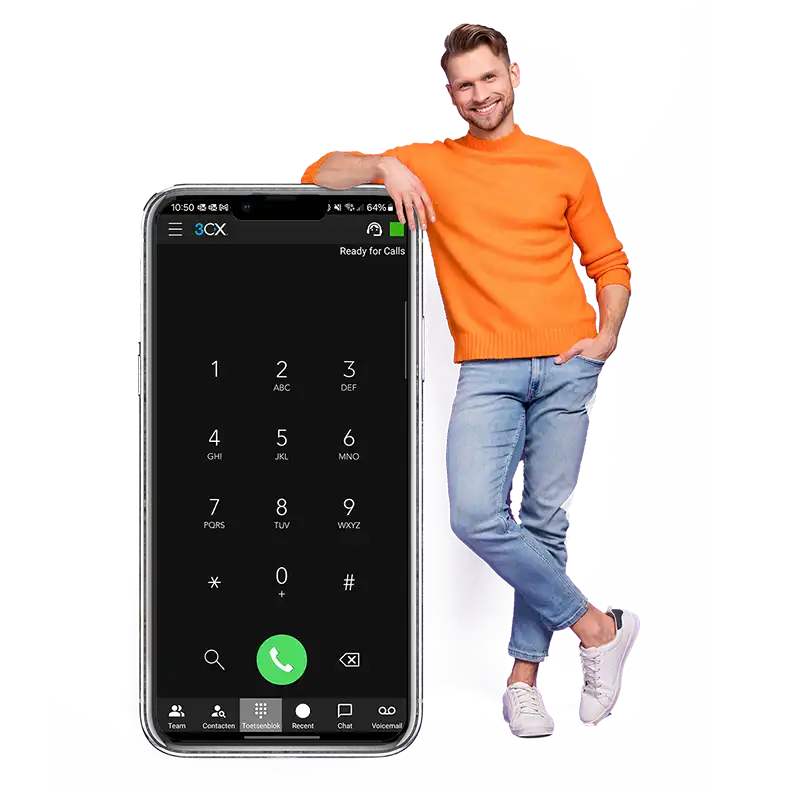 App om te bellen bij zakelijke cloud telefooncentrale